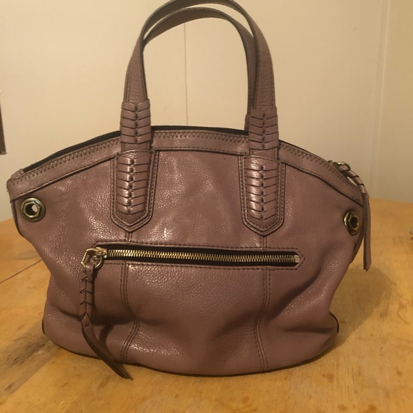 Oryany Light Purple Leather Satchel - Picture 4 of 8